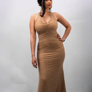 robe radiant luxe halter dress